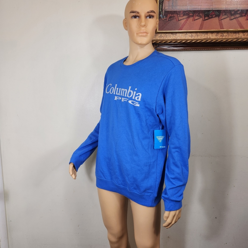 Men's Columbia PFG Sweatshirt  Pullover size XL blue NWT. color may vary due to - Picture 2 of 11